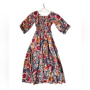 Free People Floral Long Sleeve Dress